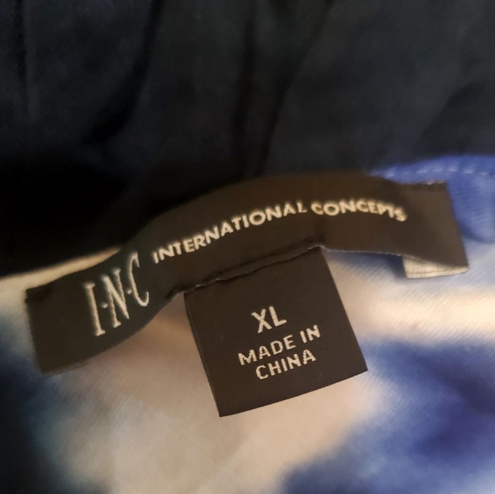 INC International Concepts Blue and White Tie-Dye Maxi Dress - Picture 4 of 5